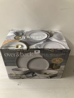 OVER & BACK 16 PIECE DINNERWARE SET