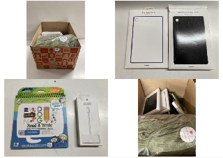 BOX OF ITEMS TO INCLUDE APPLE LIGHTNING TO VGA ADAPTER