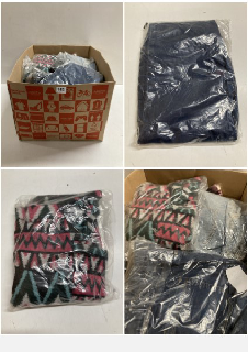 BOX OF CLOTHING IN VARIOUS SIZES AND DESIGNS