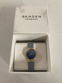 SKAGEN DENMARK DESIGNER LADIES WATCH WITH BLUE STRAP