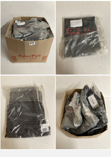 BOX OF CLOTHING IN VARIOUS SIZES AND DESIGNS