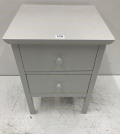 JOHN LEWIS WILTON TWO-DRAWER BEDSIDE TABLE RRP £109