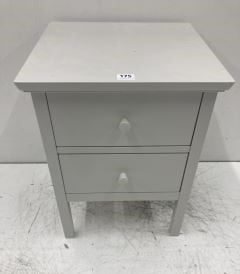 JOHN LEWIS WILTON TWO-DRAWER BEDSIDE TABLE RRP £109