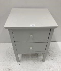 JOHN LEWIS WILTON TWO-DRAWER BEDSIDE TABLE RRP £109