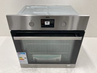 AEG SINGLE ELECTRIC OVEN MODEL BPS356061M RRP £649