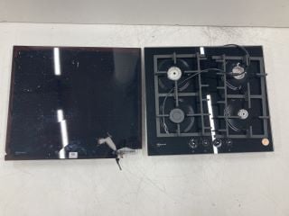 A NEFF GAS HOB AND A NEFF CERAMIC HOB FOR SPARES OR REPAIR ONLY