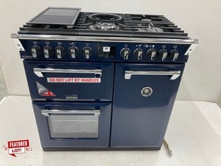 STOVES DUAL FUEL RANGE COOKER MODEL STDXRICH D900DF MIDNIGHT BLUE RRP £2,831