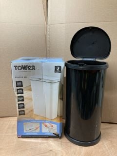 2 X BINS INC TOWER 50L SENSOR BIN