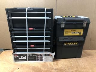 2 X TOOL CHESTS INC KETER PRO SERIES