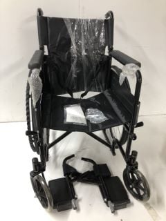 BLACK FOLDING WHEELCHAIR