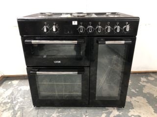 LOGIK LRC90B21 90 CM DUAL FUEL RANGE COOKER - BLACK RRP: £649