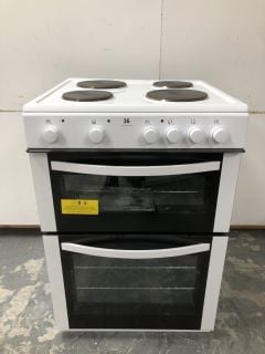 ESSENTIALS CFTE60W22 60 CM ELECTRIC SOLID PLATE COOKER - WHITE RRP: £299