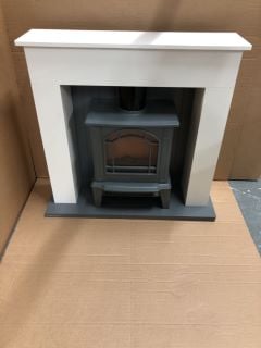 EALING 1.8KW COMPACT STOVE FIRE SUITE GREY