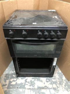 LOGIK LFTC60B22 FREESTANDING TWIN CAVITY ELECTRIC OVEN & HOB (EX DISPLAY)