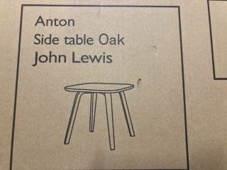 4 X ANTON SIDE TABLE OAK