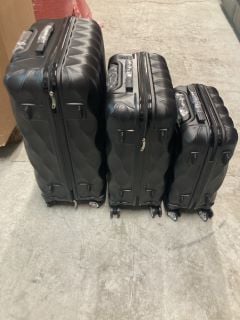 SET OF 3 HARSHELL SUITCASES