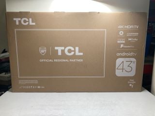 TCL 43" ANDROID TV  4K HDR TV