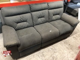 3 SEATER GREY RECLINER SOFA RRP: £999