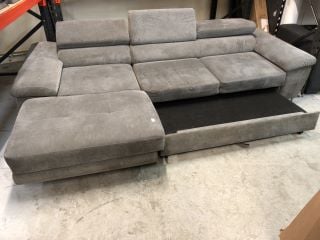 3 SEATER SOFA BED WITH STORAGE - GREY RRP: £899