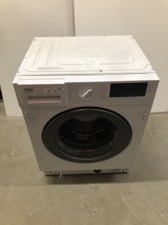 BEKO INTEGRATED 8KG WASHING MACHINE MODEL: WTIK84121 (EX DISPLAY) (IN PACKAGING) RRP: £349