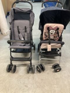 2 X FOLDABLE PUSHCHAIRS