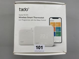 TADO STARTER KIT V3+ WIRELESS SMART THERMOSTAT IN WHITE. (WITH BOX & ACCESSORIES)  [JPTN41797]