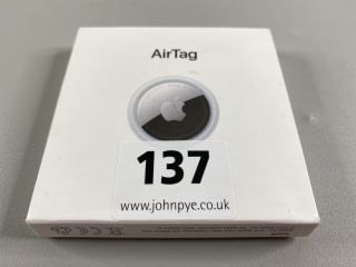 APPLE AIR TAG ( TRACKING DEVICE IN WHITE/SILVER: MODEL NO A2187 (WITH BOX)  [JPTN41531]