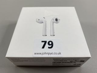 APPLE AIRPODS EARPHONES IN WHITE: MODEL NO A2031 A2032 A1602 (WITH BOX)  [JPTN41762]