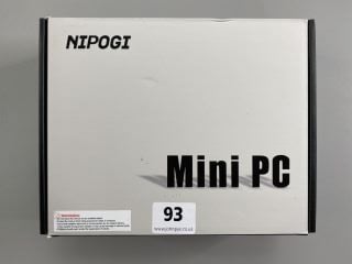 NIPOGI MINI PC 12TH INTEL ALDER LAKE N95 8GB RAM, M.2 SSD RR£179.99(SEALED)