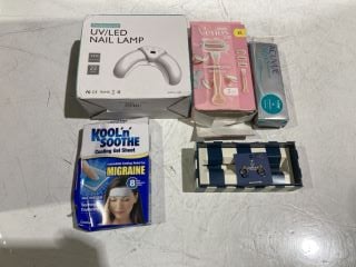 QTY OF ASSORTED ITEMS TO INCLUDE NAIL LAMP