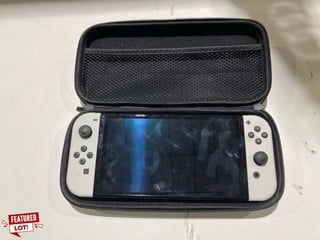 NINTENDO SWITCH OLED WITH CASE (UNIT ONLY)