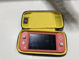 PINK NINTENDO SWITCH LITE WITH CASE (UNIT ONLY)