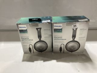 2 X PHILIPS TV LISTENING HEADHPHONES