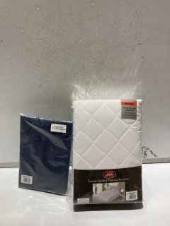 QTY OF ASSORTED ITEMS TO INCLUDE LUXURY QUILTED MATTERESS PROTECTOR