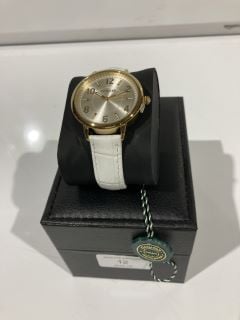 GAMAGES LONDON MARTUA GOLD/ WHITE WATCH RRP £600