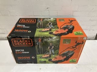 BLACK AND DECKER 1600W 38CM EASY STEER LAWN MOWER RRP £140