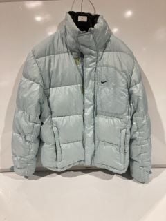 LIGHT BLUE NIKE WOMENS PUFFER WINTER JACKET