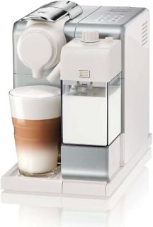 DELONGHI NESPRESSO LATTISSIMA TOUCH EN560.S COFFEE MACHINE (ORIGINAL RRP - £299) IN SILVER: MODEL NO EN560.S (BOXED WITH MANUFACTURE ACCESSORIES) [JPTB4730]