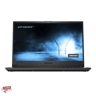 MEDION ERAZER CRAWLER E30 512GB LAPTOP (ORIGINAL RRP - £799) IN BLACK: MODEL NO 30033973 (UNIT WITH CHARGING CABLE, MINOR COSMETIC WEAR). 12TH GEN INTEL CORE I5-12450H @ 2.00GHZ, 8GB RAM, 15.6" SCREE