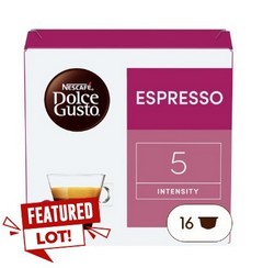 1 X PALET OF NESCAFE DOLCE GUSTO ESPRESSO COFFEE PODS, BEST BEFORE 31/08/24