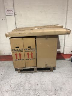 PALLET OF ASSORTED ITEMS TO INCLUDE CRYSTAL FIRES ,DECORATIVE GAS FIRE