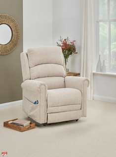 CARECO STANDARD SAND COMFORT SEEKER SERENTI RISER RECLINER RRP £1601