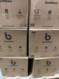 PALLET OF BUMBOO 48 INDIVIDUALLY WRAPPED SUPER SOFT TOILET ROLL