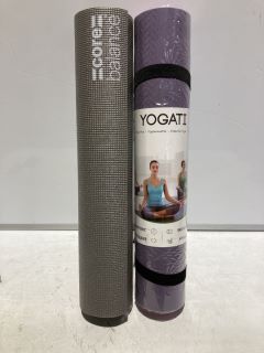 BOX OF ITEMS TO INCLUDE YOGATI YOGA MAT