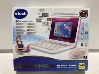 BOX OF CHILDRENS TOYS TO INCLUDE VTECH GENIO MAX MY FIRST LAPTOP