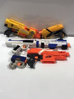 BOX OF TOYS & GAMES TO INCLUDE NERF BARRICADE RV-10 N-STRIKE TOY GUN