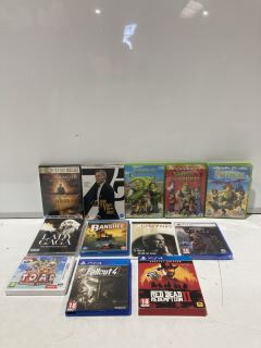 BOX OF DVDs & DIGITAL GAMES TO INCLUDE 007 NO TIME TO DIE 2-DISC COLLECTOR'S EDITION (18+ ID MAY BE REQUIRED)