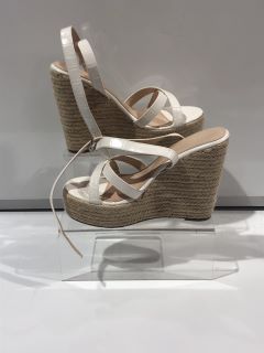 JESPER ESPADRILLE WEDGED HEELS WHITE US 8