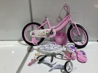 CHILDREN'S BICYCLE IN PINK TO INCLUDE DRIPE X BABY PLAY MAT