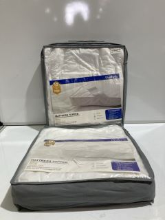 2 BEDRIC 10CM THICK MATTRESS TOPPER TO INCLUDE EXTRA SOFT HOTEL QUALITY PILLOW PAIR